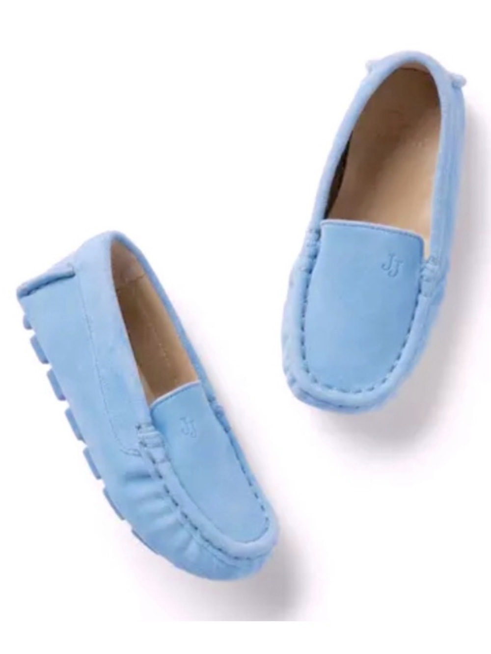 NWT Janie & Jack blue suede driving shoes